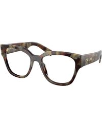 Prada - Pr C06V 22F1O1 Optical Frames Acetate Round Normal - Lyst