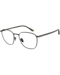 Giorgio Armani - Ar5132 3259 Optical Frames Steel Transparent Squared Normal - Lyst