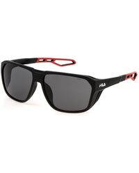 Fila - Sfi722 0U28 Sunglasses Injected Smoke Squared Water -Repellent - Lyst