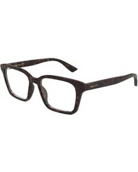 McQueen - Am0566O 002 Optical Frames Acetate Transparent Squared - Lyst