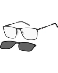 Tommy Hilfiger - Th 1803/Cs 003/M9 Sunglasses Steel Squared Polarized Clip-On - Lyst