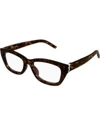 Saint Laurent - Sl M153 Opt 002 Optical Frames Acetate Transparent Cat Eye - Lyst
