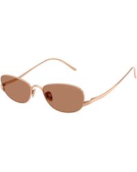 Giorgio Armani - Ar6186 301173 Sunglasses Metal Pillow Normal - Lyst