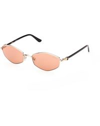 Guess - Gu00289 32E Sunglasses Metal Geometric Normal - Lyst