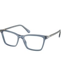 Swarovski - Sk2015 1035 Optical Frames Acetate Transparent Squared Normal - Lyst