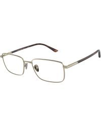 Giorgio Armani - Ar5133 3002 Optical Frames Steel Transparent Squared Normal - Lyst