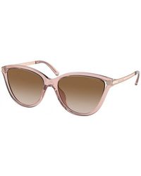 Michael Kors - Mk2139U Tulum 317513 Sunglasses Injected Cat Eye Normal Shaded - Lyst