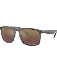 Ray-Ban - Sunglasses Man Rb4264 Chromance - Tortoise Frame Violet Lenses Polarized 58-18 - Lyst