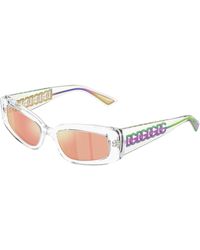 Dolce & Gabbana - Dg4445 31336Q Sunglasses Acetate Cat Eye Normal Mirror - Lyst