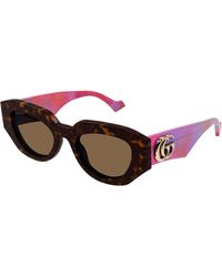 Gucci - Gg1421S 011 Sunglasses Acetate Geometric - Lyst