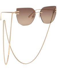 Chopard - Ikchl54 300K Sunglasses Metal Squared Anti-Glare Shaded - Lyst