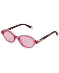 Furla - Sfu972 0W11 Sunglasses Acetate Round Normal - Lyst