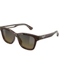 Maui Jim - Mj0644S 002 Occhiali Da Sole Bio-Iniettato Bronzo Rotonda - Lyst