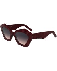 KARL LAGERFELD - Kl6199S 601 Sunglasses Acetate Squared Normal - Lyst