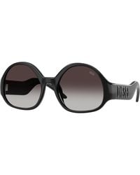 DIESEL - Dl3022U 20018G Sunglasses Injected Round Normal Nuanced - Lyst