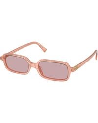 Miu Miu - Mu 11Zs 20I60V Sunglasses Acetate Squared Normal - Lyst