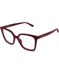 Saint Laurent - Sl 911 003 Optical Frames Acetate Transparent Cat Eye - Lyst