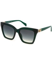 Blumarine - Sbm863S 06Rs Sunglasses Acetate Squared Normal Shaded - Lyst