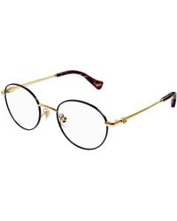 Gucci - Gg1472Oj 002 Optical Frames Metal Transparent Round - Lyst
