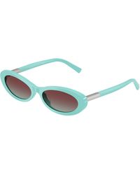 Tiffany & Co. - Tf4250 8388V5 Sunglasses Acetate Round Normal Nuanced - Lyst
