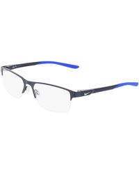 Nike - 8159 411 Optical Frames Metal Squared Normal - Lyst