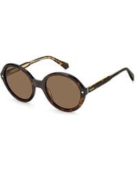 Polaroid - Pld 4114/S/X 086/Sp Sunglasses Acetate Copper Round Polarized - Lyst