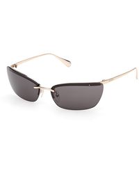 MAX&Co. - Mo0150 32A Sunglasses Metal Smoke Butterfly Normal - Lyst