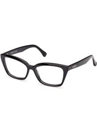 Max Mara - Mm5232 001 Optical Frames Acetate Cat Eye Normal - Lyst