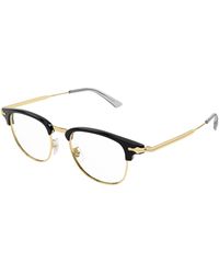 Montblanc - Mb0364O 001 Optical Frames Metal Transparent Squared - Lyst