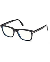 Tom Ford - Ft6080-B 001 Optical Frames Acetate Squared Normal - Lyst
