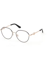 Guess - Gu50348 005 Optical Frames Metal Round Normal - Lyst