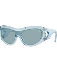 Burberry - Be4465 415380 Sunglasses Injected Geometric Normal - Lyst