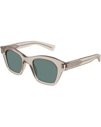 Saint Laurent - Sl 592 005 Sunglasses Acetate Squared Normal - Lyst