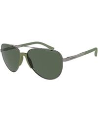 Emporio Armani - Ea2059 300371 Sunglasses Metal Pilot Normal - Lyst