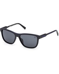 Timberland - Tb00052-H 02D Sunglasses Injected Smoke Squared Polarized - Lyst
