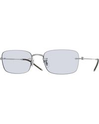 Oliver Peoples - Ov1359T Tk-10 5036 Optical Frames Titanium Light Squared Normal - Lyst