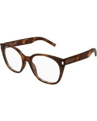 Saint Laurent - Sl 897 003 Optical Frames Acetate Transparent Cat Eye - Lyst