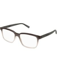 Saint Laurent - Sl 458 008 Optical Frames Acetate Transparent Squared - Lyst