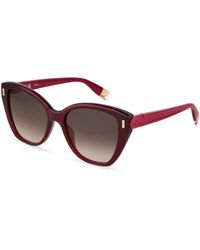 Furla - Sfub11 0Acq Sunglasses Acetate Squared Normal Nuanced - Lyst