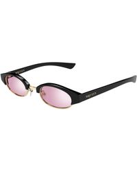 McQueen - Am0534S 005 Sunglasses Acetate Round - Lyst
