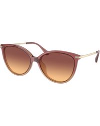 Michael Kors - Mk2184U Dupont 325678 Sunglasses Injected Cat Eye Normal Shaded - Lyst
