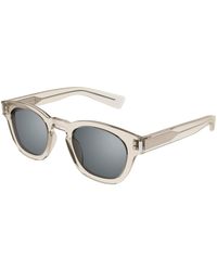 Saint Laurent - Sl 746 004 Sunglasses Acetate Round - Lyst