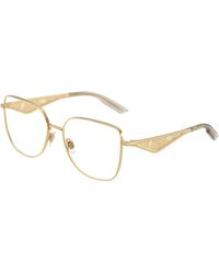 Dolce & Gabbana - Dg1358 1366 Optical Frames Metal Squared Normal - Lyst