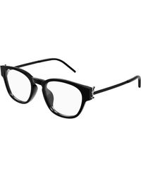 Saint Laurent - Sl M48O_D/Fn 002 Optical Frames Acetate Transparent Squared - Lyst