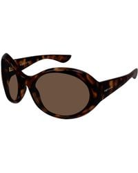 McQueen - Am0592S 002 Sunglasses Bio-Injected Round - Lyst
