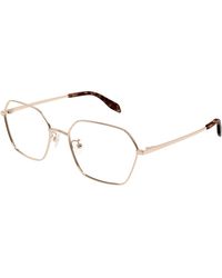McQueen - Am0437O 004 Optical Frames Metal Geometric - Lyst