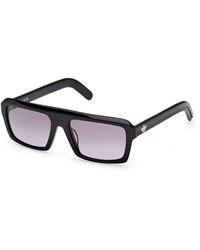 adidas - Or0133 01B Sunglasses Acetate Smoke Squared Normal - Lyst