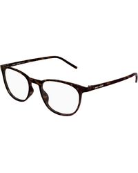 Saint Laurent - Sl 884 002 Optical Frames Bio-Injected Transparent Round - Lyst