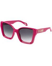 Just Cavalli - Sjc147 06Uu Sunglasses Injected Smoke Squared Normal Shaded - Lyst