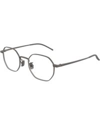 Bottega Veneta - Bv1424Oa 003 Optical Frames Titanium Transparent Round - Lyst